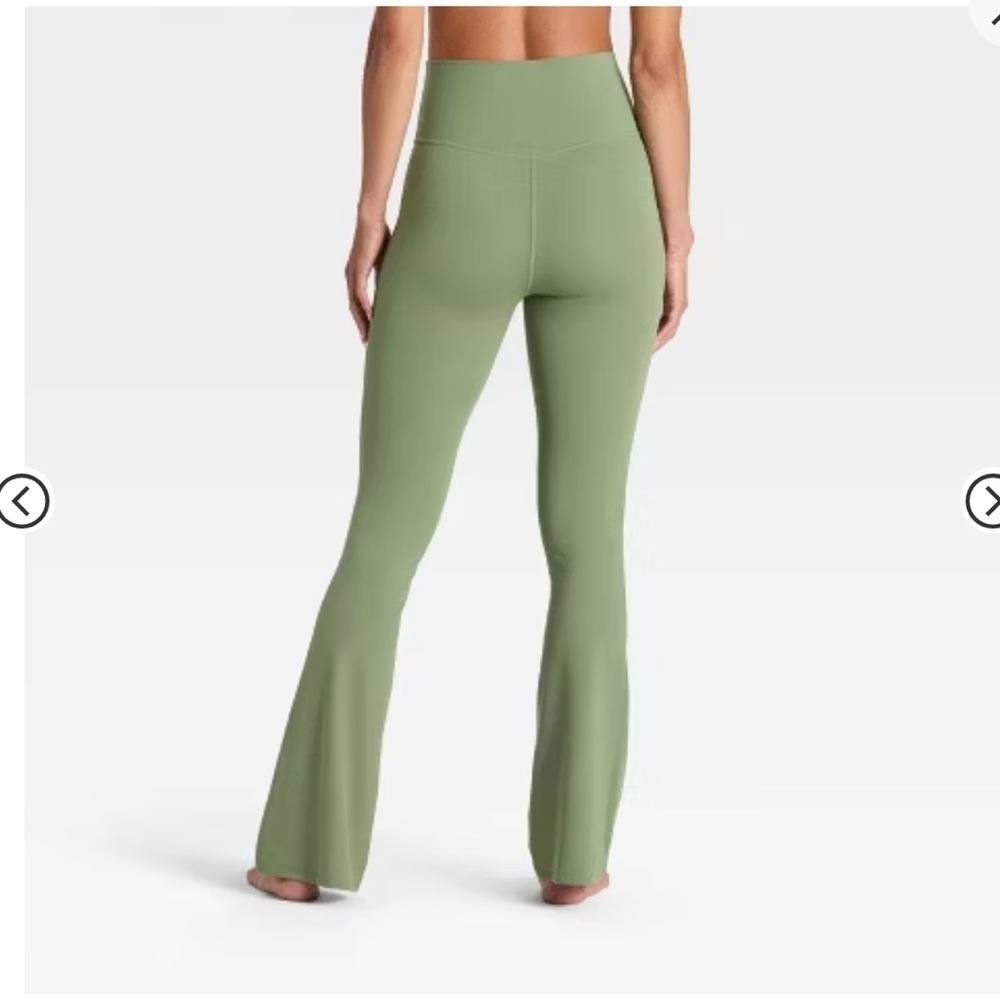All In motion safe Green High-Waisted straight leg Yoga Pants/ legging - Picture 2 of 7